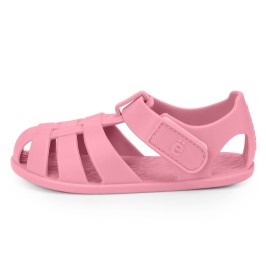 Calzado barefoot niños ROSA PVC | Flexible, sin drop y puntera amplia
