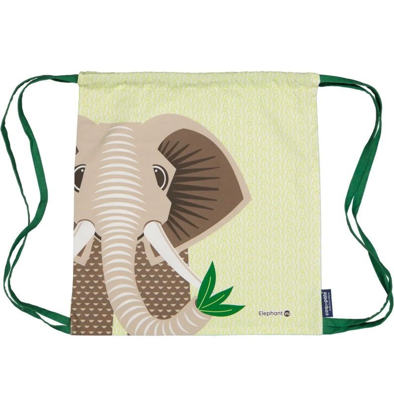 Talega de Elefante de algodón orgánico Coqenpâte Talega de Elefante de algodón orgánico Coqenpâte