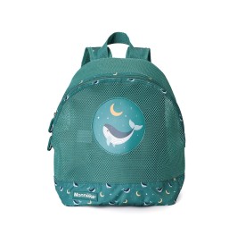 Mochila infantil playa y piscina  Whale teal| Ligera y waterproof