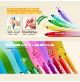 Rotuladores perfumados lavables niños | Set creativo
