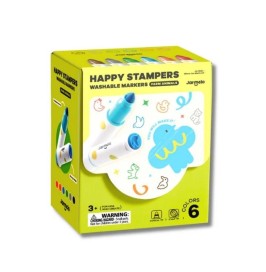 Rotuladores lavables con sello animal | Set infantil