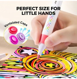 Rotuladores por capas lavables - VIVID COLORED (12 ud.) Jarmelo