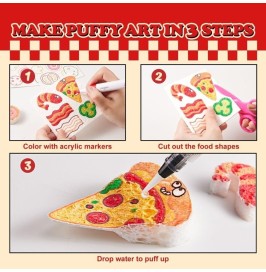 Set pintura espuma 3D Pizza Jarmelo | Manualidades