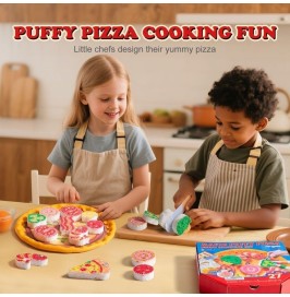 Set pintura espuma 3D Pizza Jarmelo | Manualidades