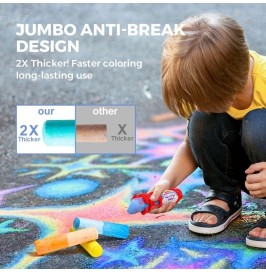 Tizas lavables Rainbow Jarmelo | Set jumbo infantil