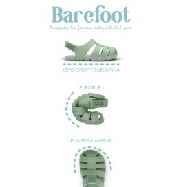 Sandalias barefoot simba rosa infantiles españolas antideslizantes