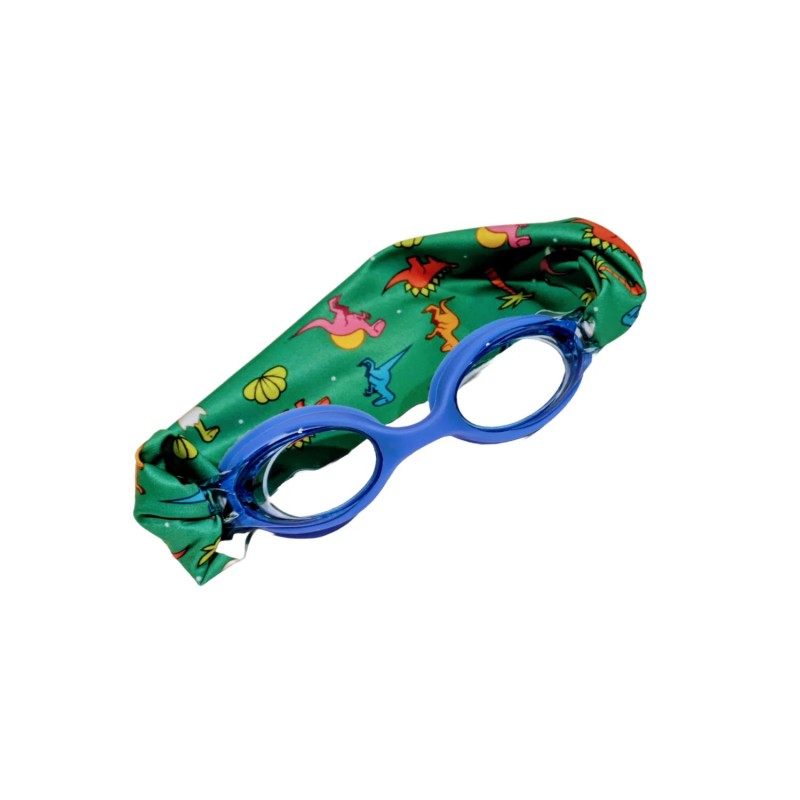 Gafas de Natación Infantiles Azules con Turbante Dinos Fun Water