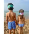 Gafas de Natación Infantiles Azules con Turbante Dinos Fun Water