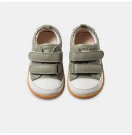 Zapatillas Respetuosas Bebé Deportivas Respetuosas Bobo kaki Piel Littlebluelamb