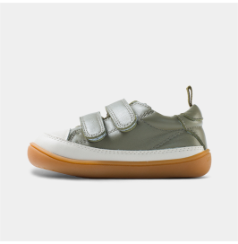 Zapatillas Respetuosas Bebé Deportivas Respetuosas Bobo kaki Piel Littlebluelamb