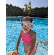 Gafas de Buceo Babymask Rosas con Turbante de Ballenas Fun Water