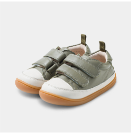 Zapatillas Respetuosas Bebé Deportivas Respetuosas Bobo kaki Piel Littlebluelamb