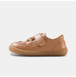 Zapatos Arreglados Respetuoso Brogue Marrón de Piel Littlebluelamb