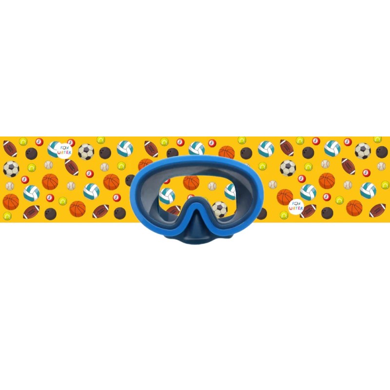 Gafas de Buceo Juniormask Azul con Turbante de Deportes Fun Water Gafas de Buceo Juniormask Azul con Turbante de Deportes Fun Water