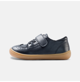 Zapatos Arreglados Respetuoso Brogue Negro de Piel Littlebluelamb