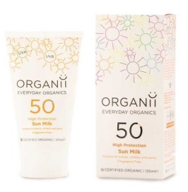 Leche Solar ORGANii SPF50 | Protector Solar Mineral Familiar