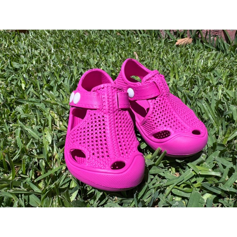 Sandalias Clogs Bebé Fucsia Todoterreno para niños