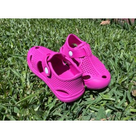Sandalias Clogs Bebé Fucsia Todoterreno para niños