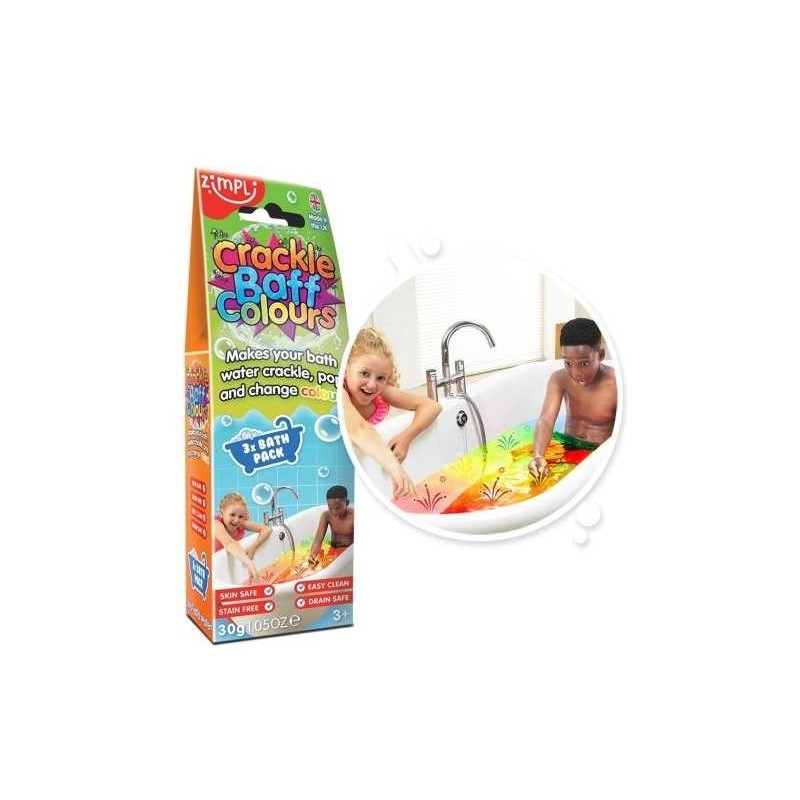 Paquete de 3 sobres Crackle Baff Colours - 30 g