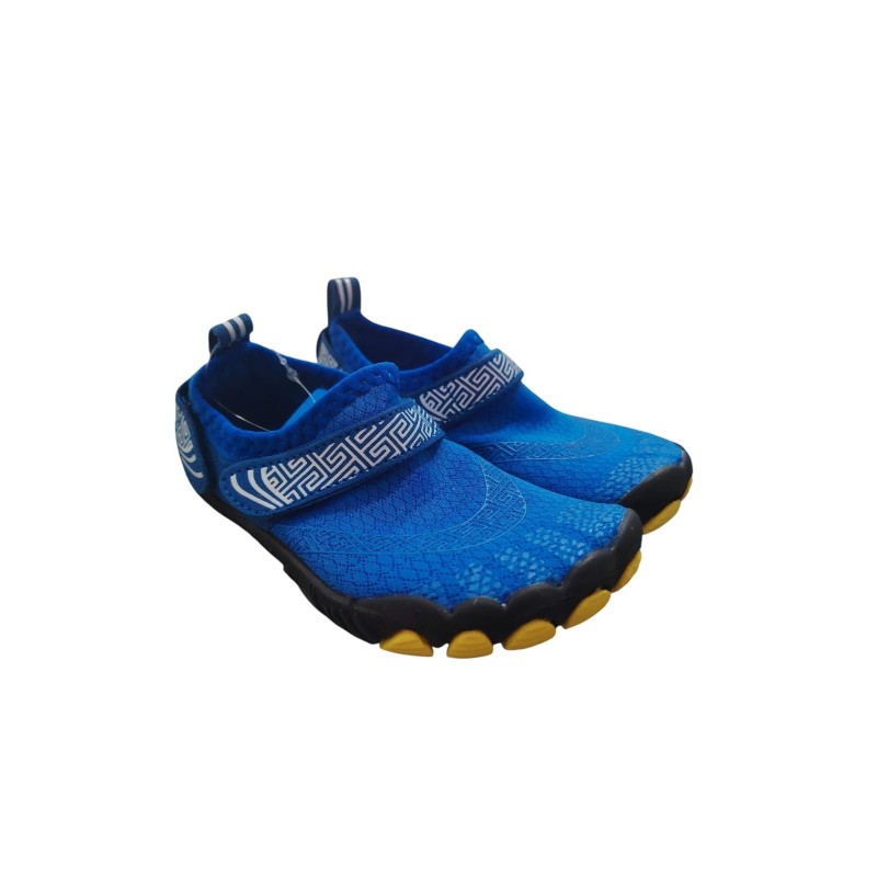 Zapatillas Escarpín Antideslizantes Barefoot Azul-Amarillo