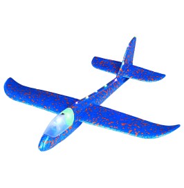 Avión Planeador con Luces LED | Gran Tamaño y Largo Alcance