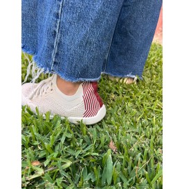 Zapatillas Deportivas Barefoot Tejido Beige