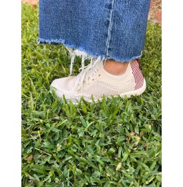 Zapatillas Deportivas Memory Foam Beige | Ligeras y Transpirables