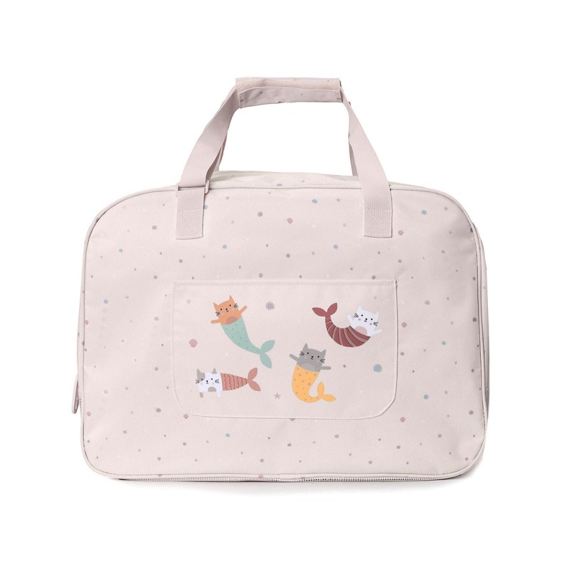 Bolso de Playa con Rejilla Mermaid Cats Bolso de Playa con Rejilla Mermaid Cats