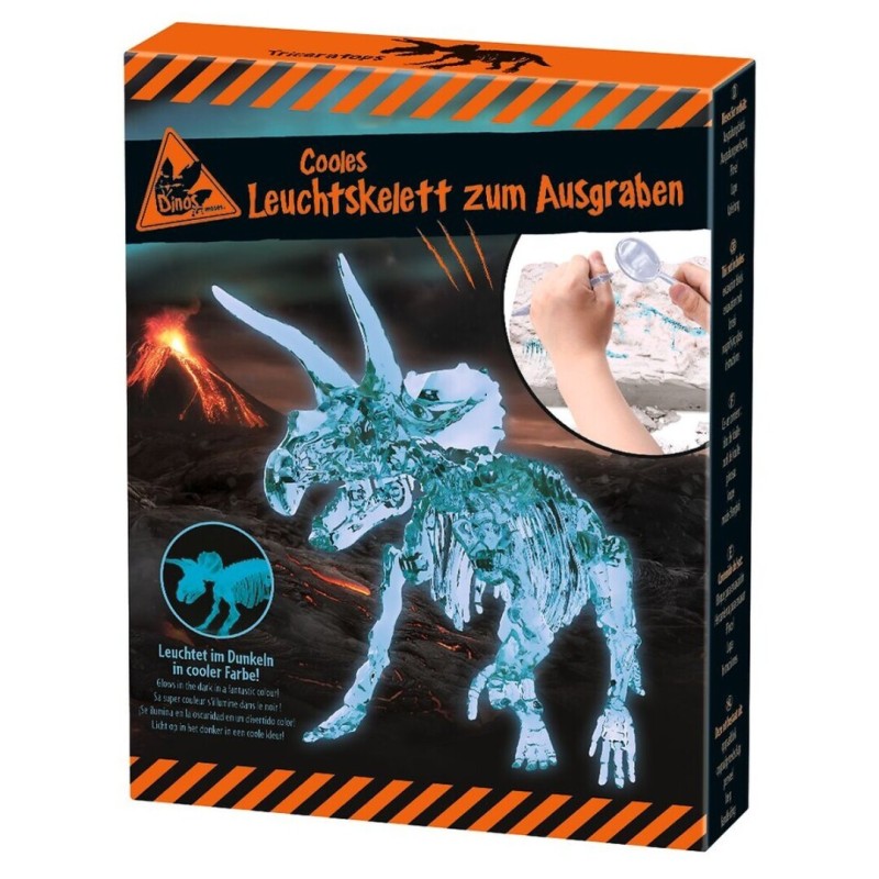 Bloque Excavación Dinosaurio Luminoso | Kit Paleontólogo Infantil
