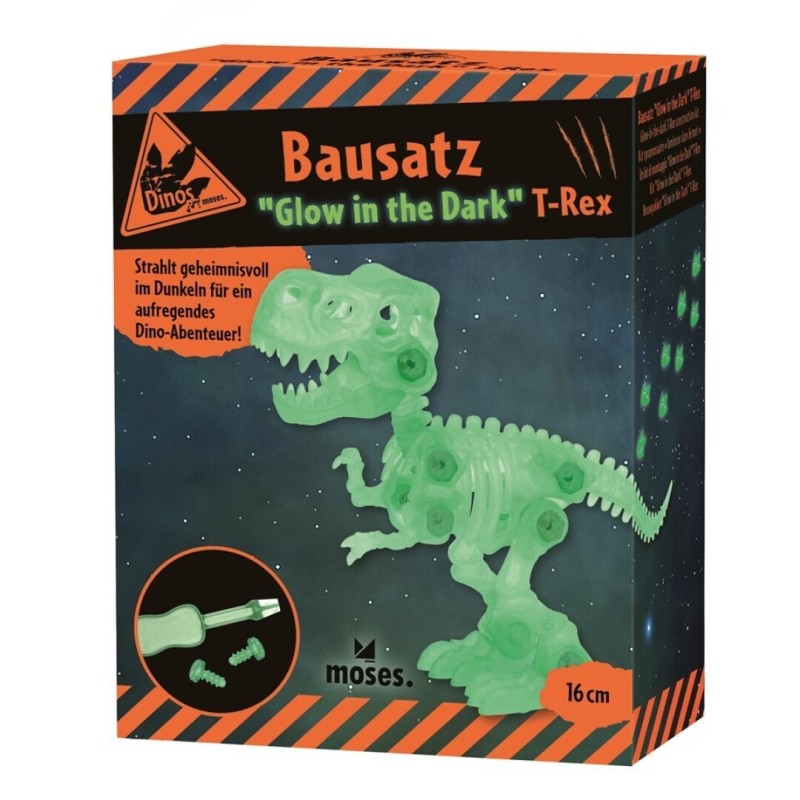 DINOS - Kit de Construcción T-Rex Fluorescente Moses