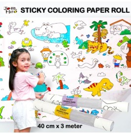 Papel Adhesivo para Colorear Jarmelo | Rollo Creativo Infantil
