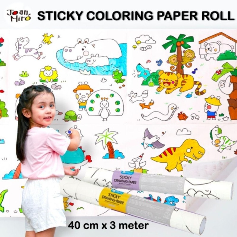 Papel Adhesivo para Colorear Jarmelo | Rollo Creativo Infantil