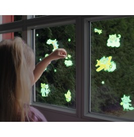 Pegatinas Fluorescentes para Ventana | Brillan en la Oscuridad