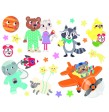 Pegatinas fluorescentes para ventana Moses