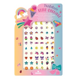 Pendientes Adhesivos Brillantes para Niños | 30 Pares