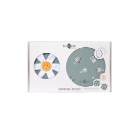 Caja de Nacimiento Daisy Blue | Huellas de Bebé y Recuerdos