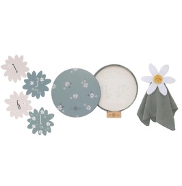 Caja de Nacimiento Daisy Blue | Huellas de Bebé y Recuerdos