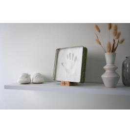 Caja de Bebé Cuadrada Olive Tree | Huellas de Manos y Pies