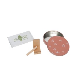 Caja Huella de Bebé Redonda Rainbow Terracotta Petit Artichaut