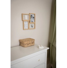 Marco Puzzle Ivy Grey | Huellas y Recuerdo de Nacimiento
