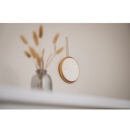 Medallón de Huella de Madera | Recuerdo de Huellas de Bebé