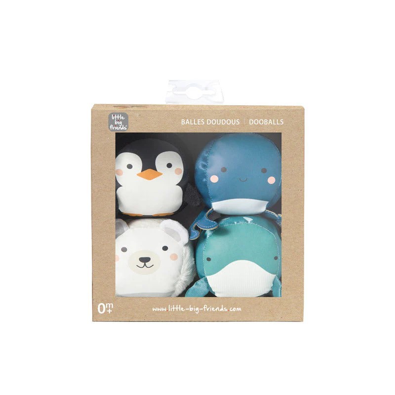 Dooballs Ocean– Set de 4 Pelotas Sensoriales para Bebés - Little Big Friends
