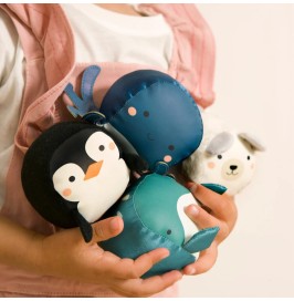 Dooballs Océano | Set de 4 Pelotas Sensoriales para Bebés