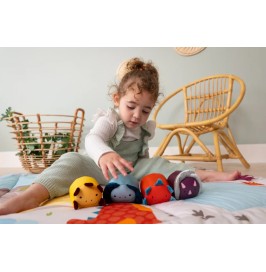 Dooballs Amigos Dinos | Set de 4 Pelotas Sensoriales para Bebés