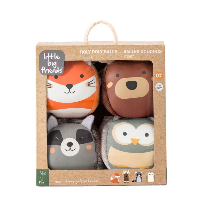 Dooballs Bosque – Set de 4 Pelotas Sensoriales para Bebés - Little Big Friends