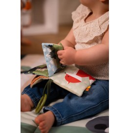 Libro Sensorial de Tela Bosque para Bebés | Libro de Actividades