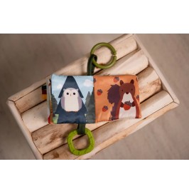 Libro Sensorial de Tela Bosque para Bebés | Libro de Actividades