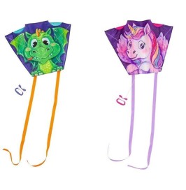 Cometa de Bolsillo Unicornio y Dragón Infantil