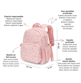 Mochila Infantil Blossom Birds de Tutete