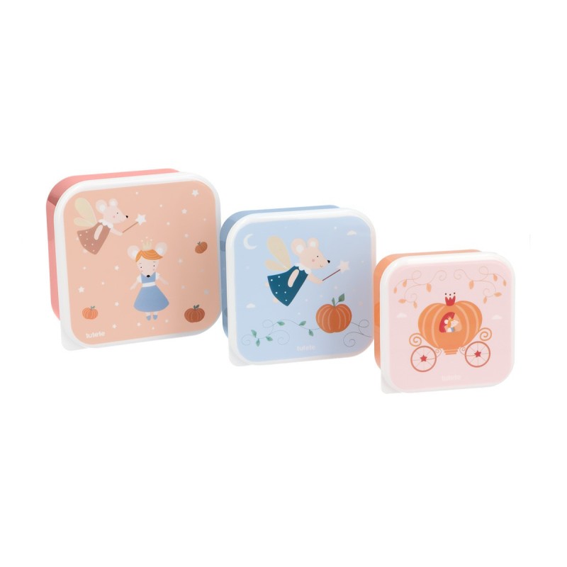 3 Cajas Almuerzo Mouse Fairies Tutete